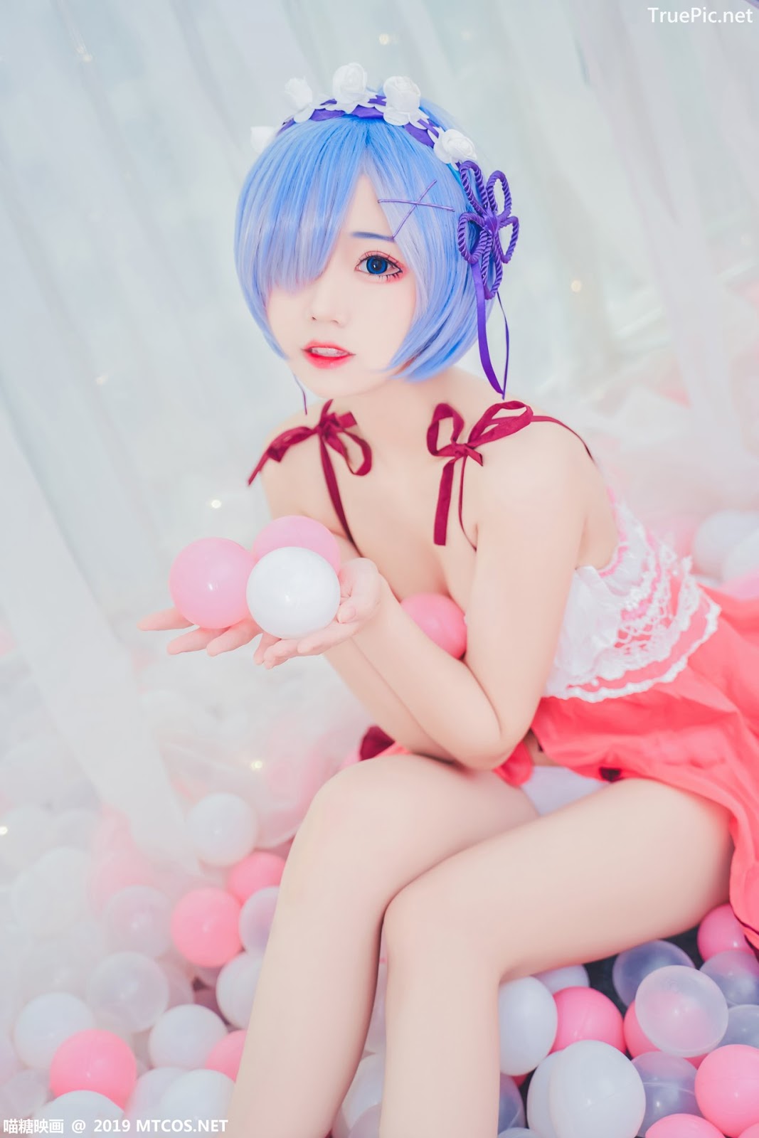 Image [MTCos] 喵糖映画 Vol.018 – Chinese Cute Model – Beautiful Rem Cosplay - TruePic.net - Picture-5