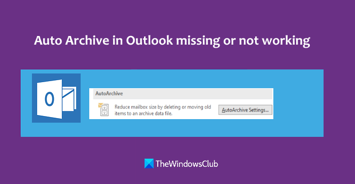 Falta el archivo automático de Outlook