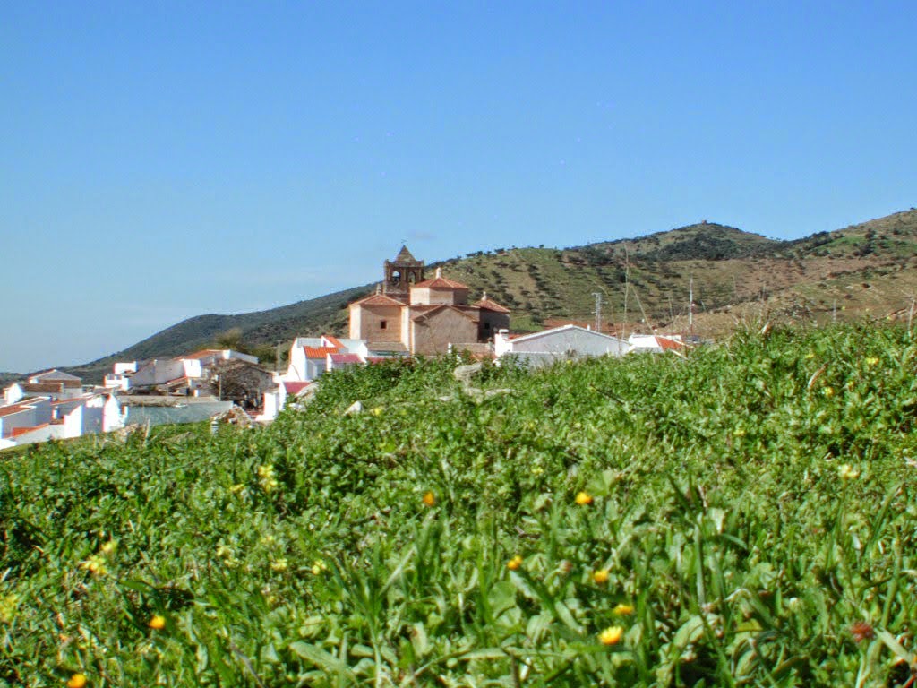 Paisaje con la iglesia de Santa Ana al fondo