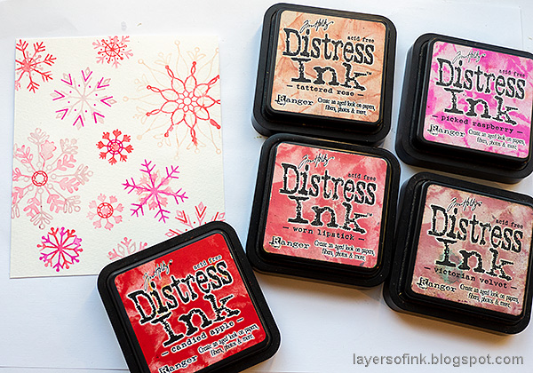 Layers of ink - Snowflake Builder Card Tutorial by Anna-Karin Evaldsson.