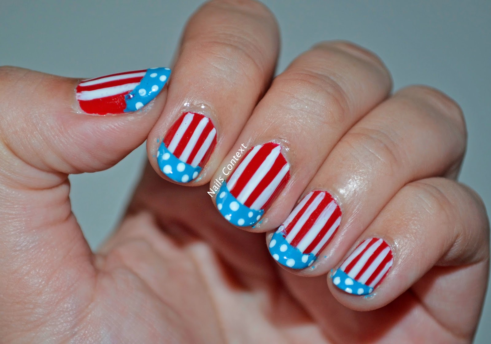 8. Fourth of July Nail Art with Step-by-Step Instructions for At-Home Manicures - wide 2