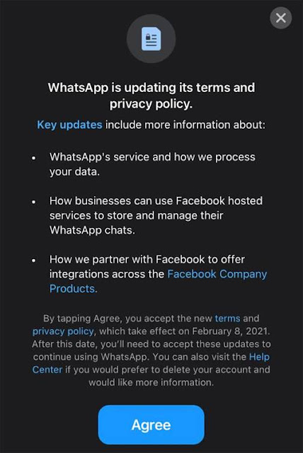 WhatsApp new privacy update