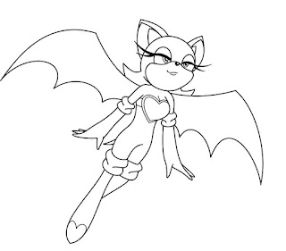 Rouge the Bat – Sonic Coloring Pages