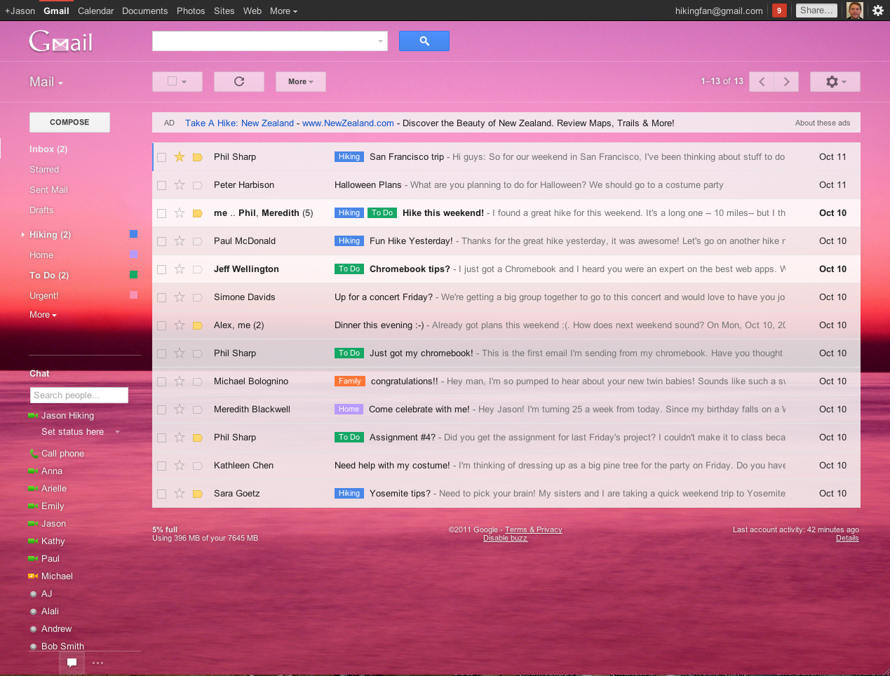 Темы gmail. Gmail Themes. Usercontent.