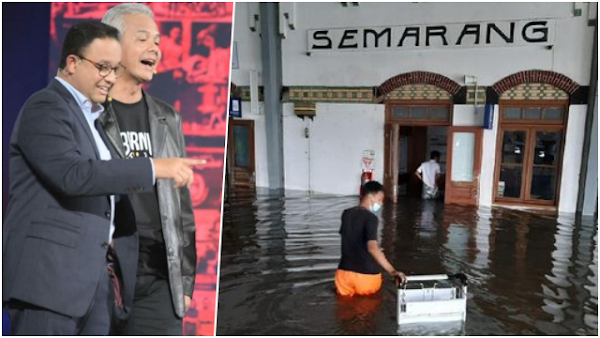 Semarang Banjir, Nama Anies Trending Topic, Warganet: Pak Anies Gak Becus Kerja!