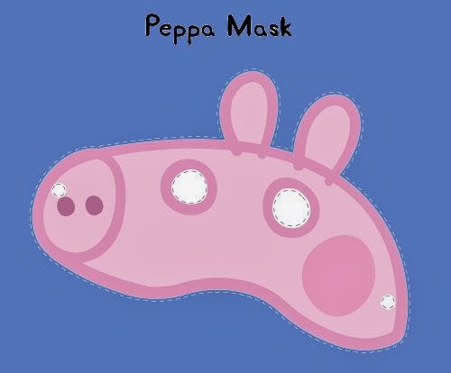 24 x máscaras de tarjeta de vestir de Peppa Pig-Bolsa De Fiesta De Disfraces Máscara Facial Rellenos