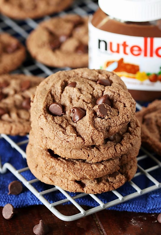 Nutella Chocolate Chip Cookies The Kitchen is My Playground