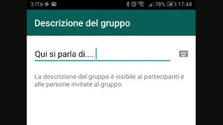 descrizione gruppi whatsapp aggiungere descrizione gruppi