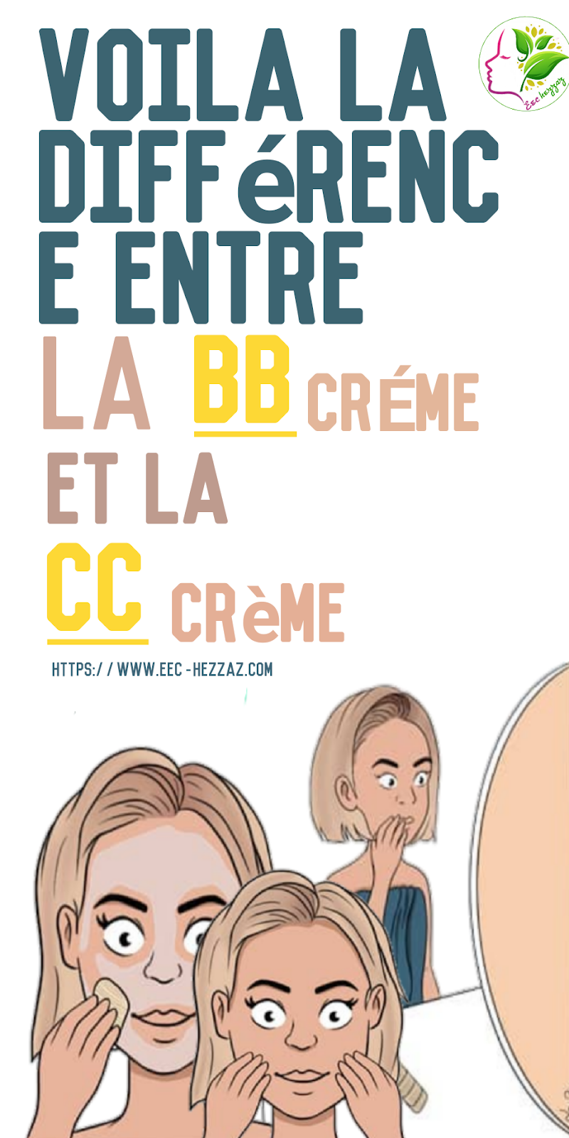 Voila la différence entre la BB crème et la CC crème