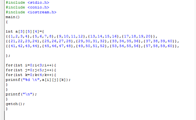 Soal Array Dimensi 3 - Struktur Data - Agi Purnomo