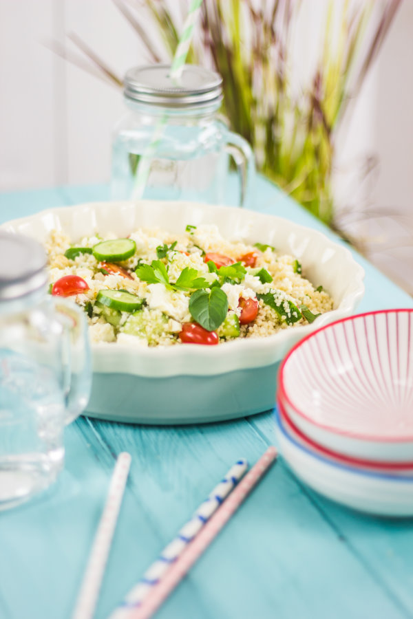 Leckerer Couscous Salat mit Minze Leckerer Couscous Salat mit Minze