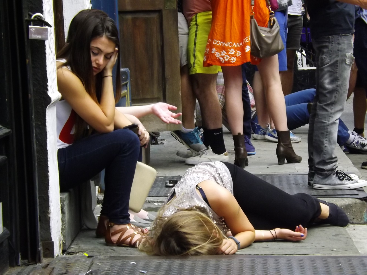 Incredibly Drunk Girls Passed Out in Public/ On the Street.