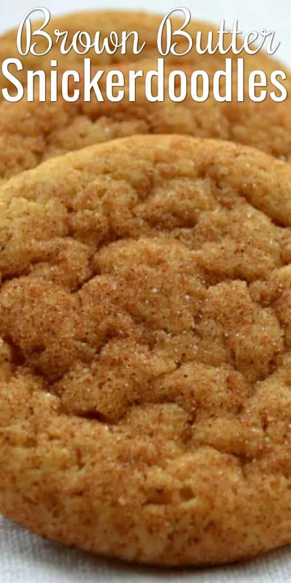 The BEST Snickerdoodle Cookies Recipe EVER! These are a must have Christmas Cookie Recipe. Brown Butter Snickerdoodles really take this iconic cookie to a whole new level from Serena Bakes Simply From Scratch.