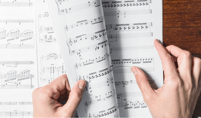 Belajar cara membaca lembar Not Musik pada piano