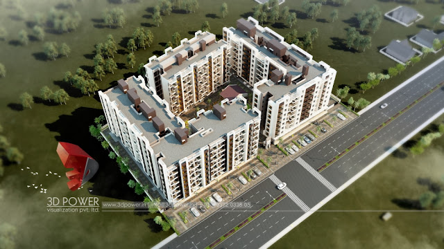 Complete Architectural Rendering Services For An Apartment Project including all 3D Views. 3D-Architectural-Rendering-for-Sai-Heritage-Apartment-Project.