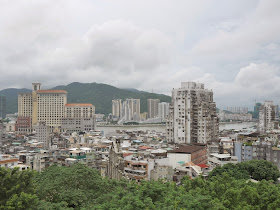 View of Macau and Zhuhai facing west from Monte Fort