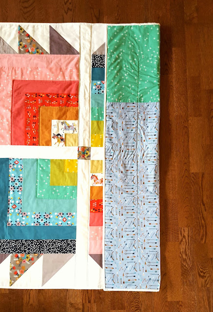 Big Bear Cabin Quilt using Birch Fabrics by Heidi Staples for Fabric Mutt