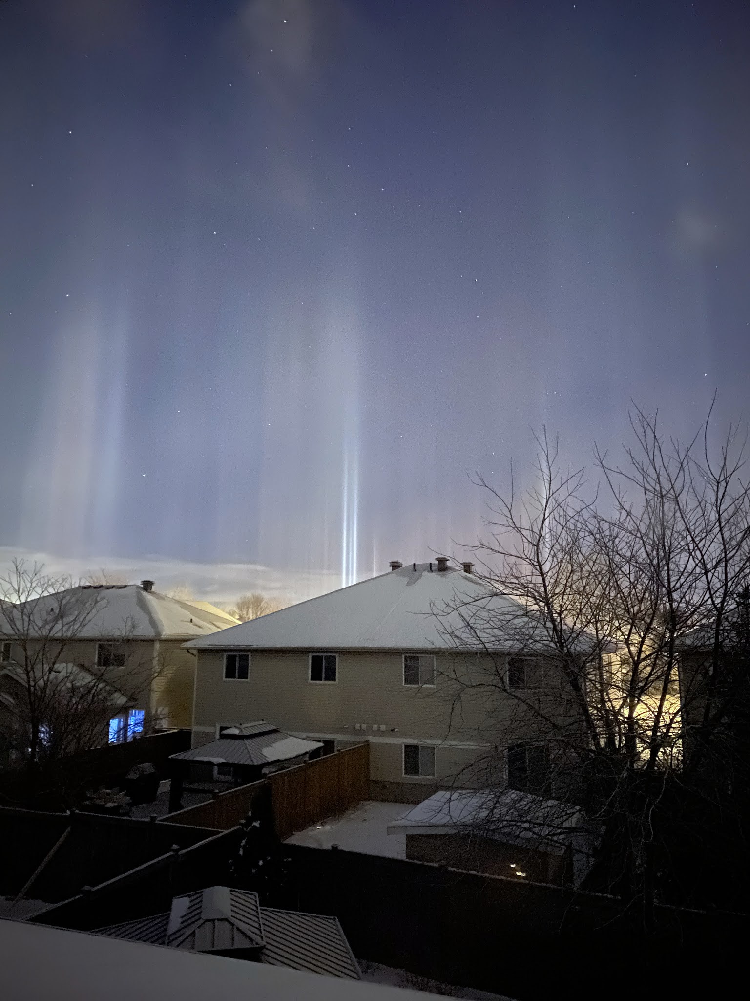The Brown Knowser Light Pillars