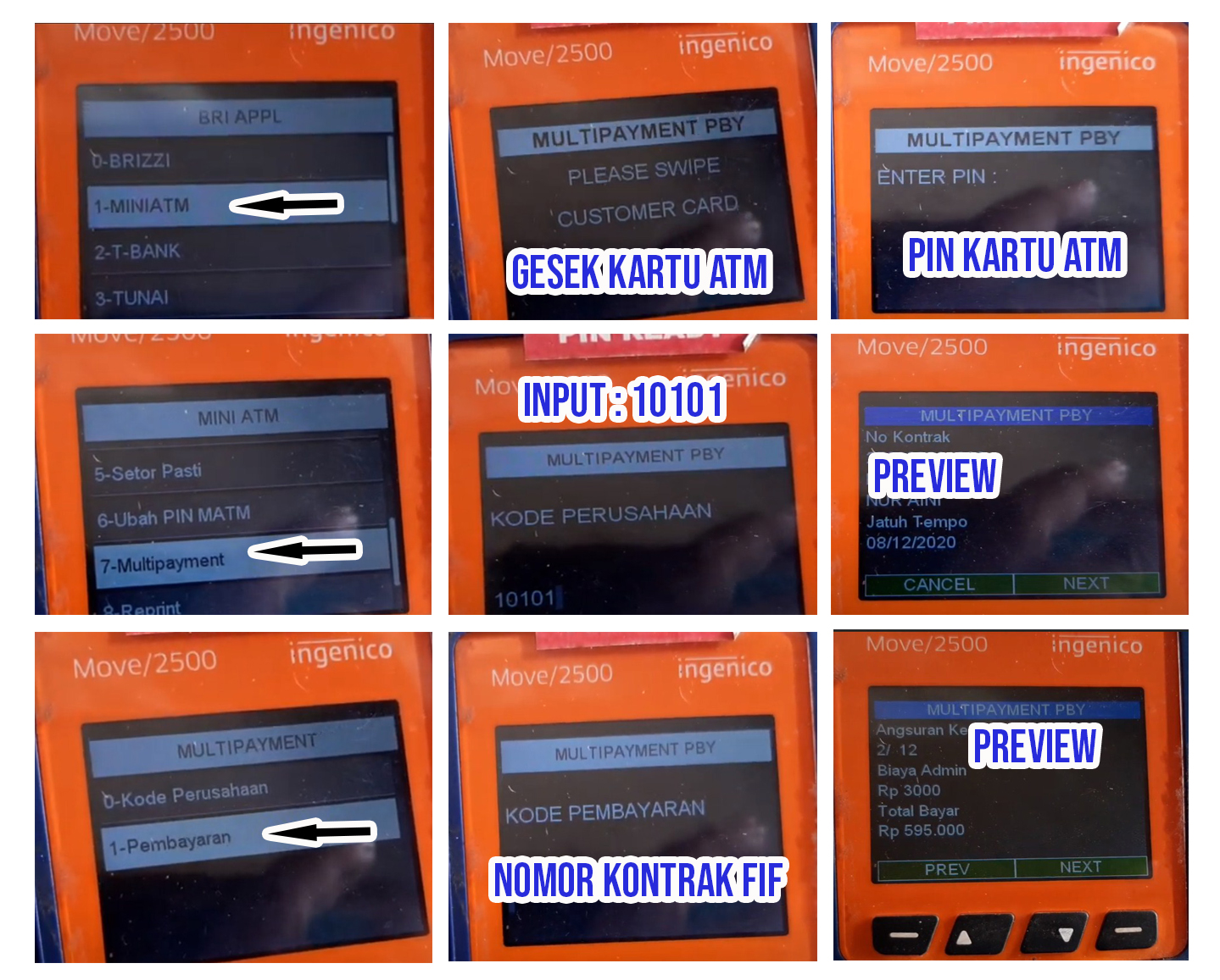 Cara Bayar FIF Lewat BRILink Mobile dan Mesin EDC BRI