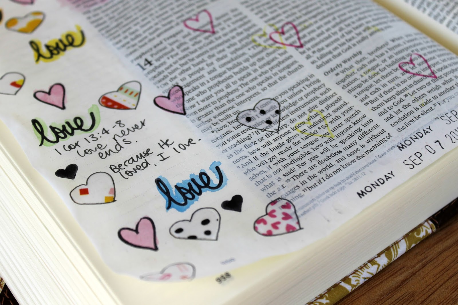 1 corinthians bible journaling