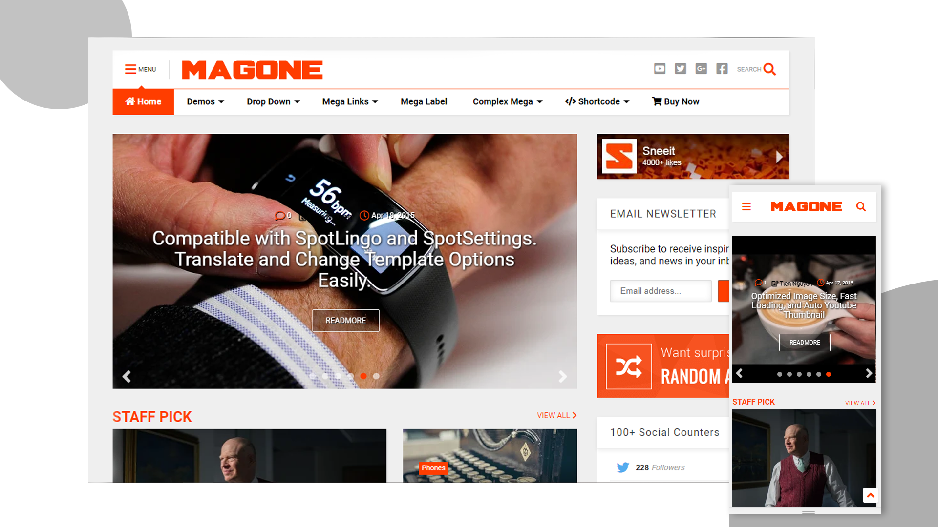 Magone Free Blogger Template