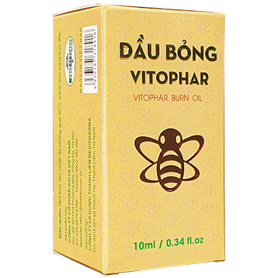 Dầu Bỏng Vitophar, hỗ trợ làm se bề mặt vết bỏng, tránh viêm nhiễm
