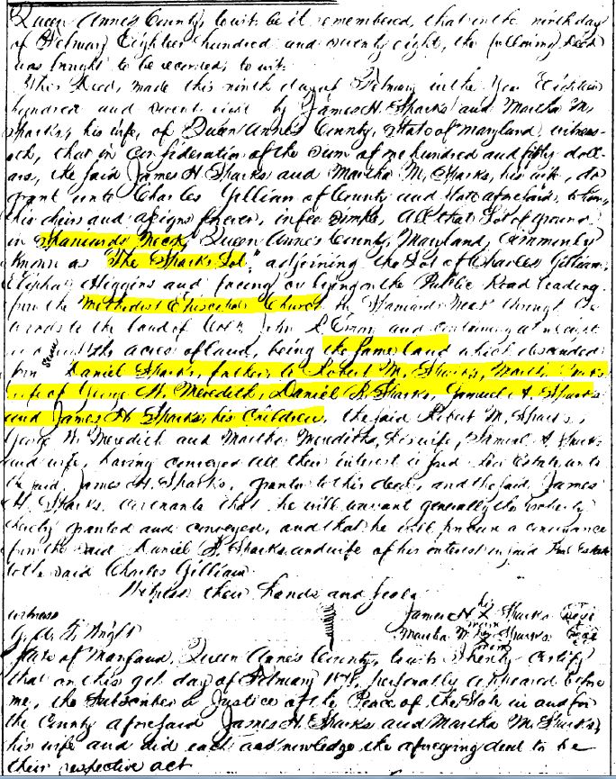 Kathryn's Quest Mappy Monday Sparks Land Records in Queen Anne's