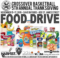 Crossover Basketball Club Hosting Food Drive at Save On Foods Nov 15-15, 2019