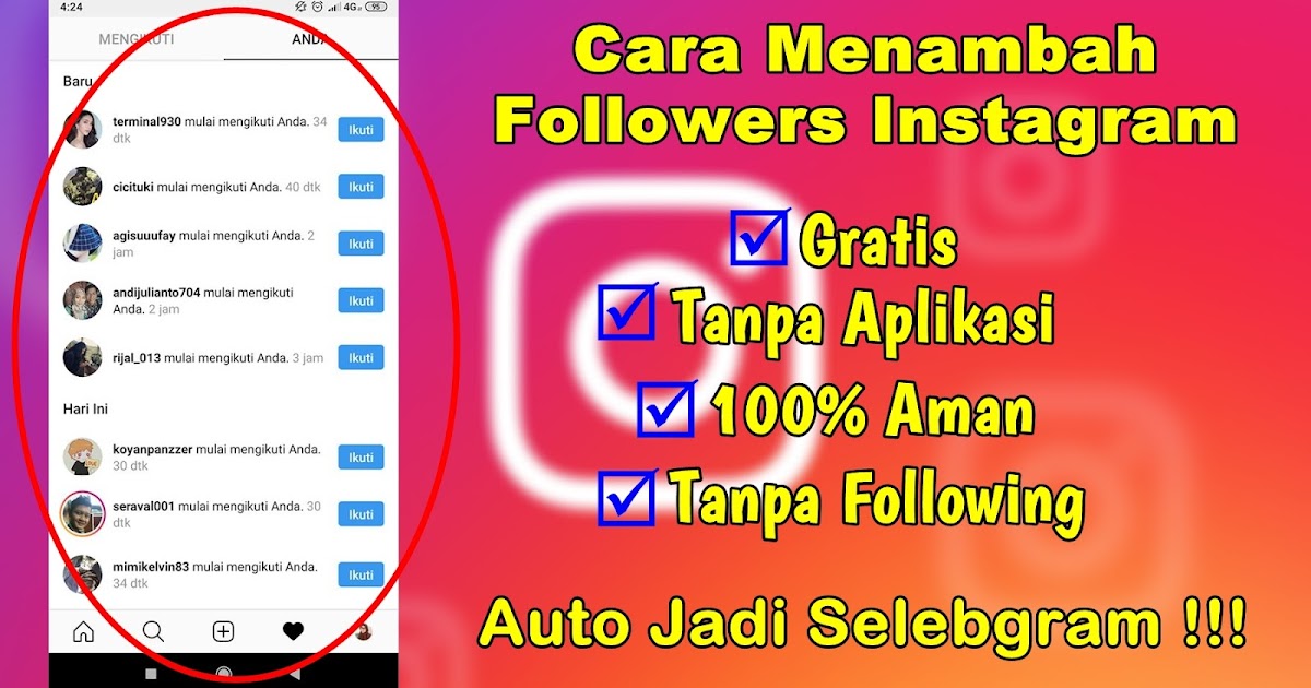 Cara Menambah Followers Instagram Gratis Tanpa Aplikasi Terbaru Rumah Multimedia