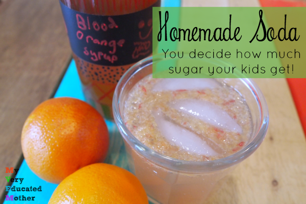 It's always nice to create healthy options for our family and to teach our kids how to make their own alternatives! These homemade sodas are just that, a great way to have a treat without too much sugar! 