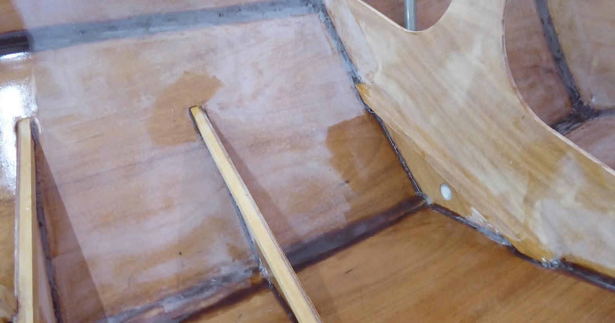 The Eynsham PocketShip Second Coat Of Epoxy On The Bottom Of The Hull
