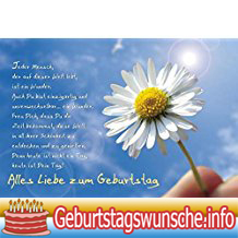 Geburtstagskarte Sprüch - Shöne Geburtstagssprüche - Wünsche zum