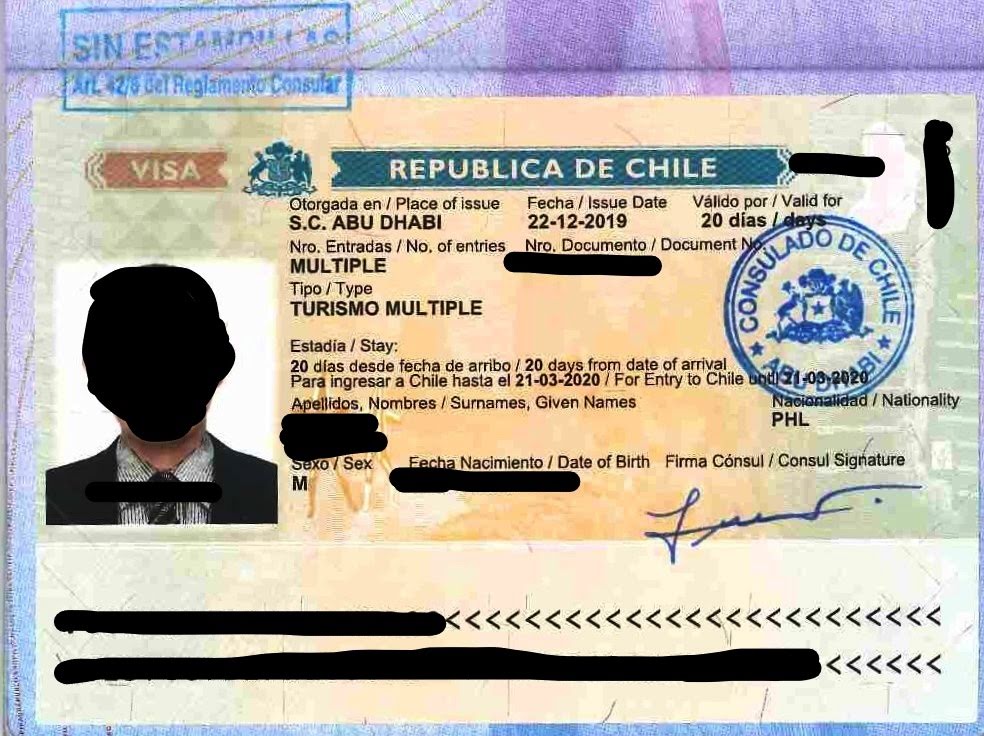 apply for chile tourist visa