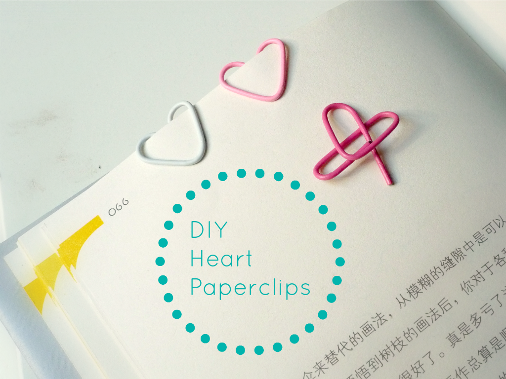 Novelty and Chevron Heart Shaped Paperclips