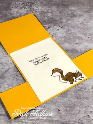Check out today's Double Dutch Door Birthday Card featuring the Nuts About Squirrels Stamp Set.
