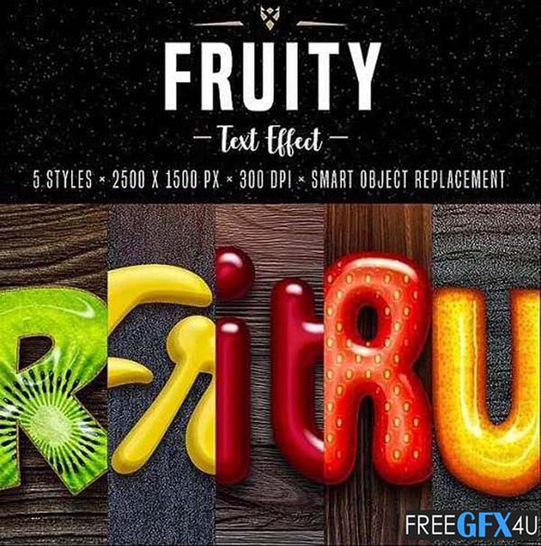 Fruit Text Effects for Photoshop