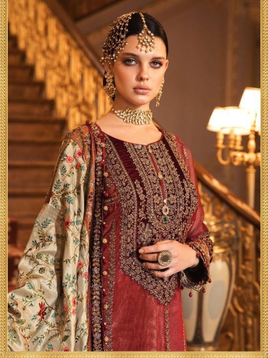 Shree fab Mbroidered mariya b vol 12 pakistani Suits