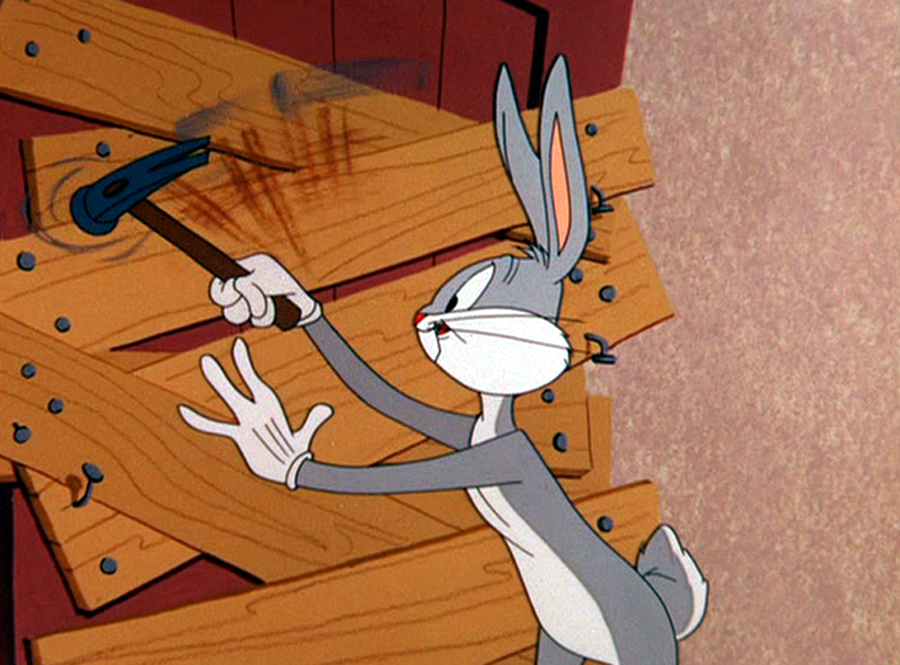 13 LOONEY TUNES / Bugs Bunny In "Hyde And Hare" 1955