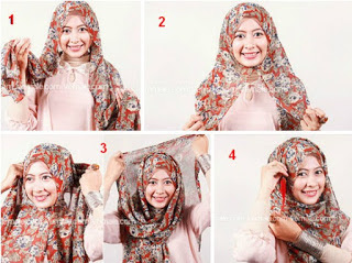 Kumpulan Gambar Tutorial Hijab Chiffon Modern Terbaru