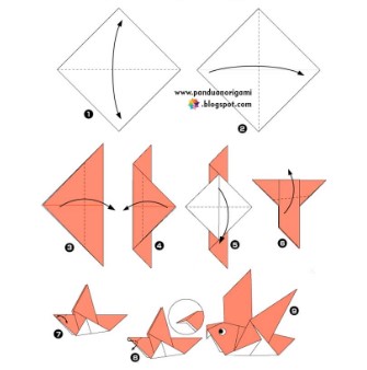 Cara Membuat Kerajinan  Dari  Kertas Origami  Yang  Paling 