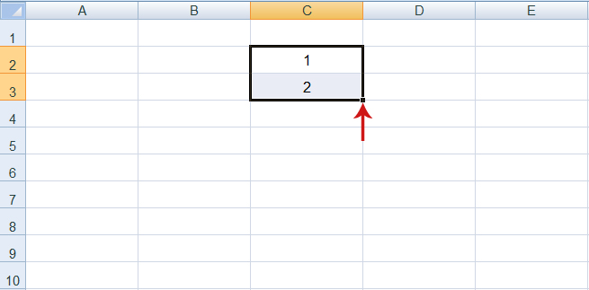 الترقيم التلقائي في Excel