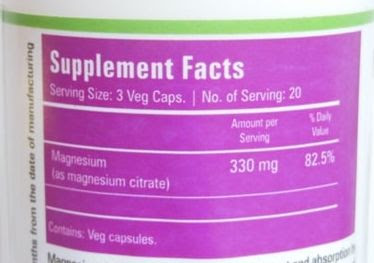 Zenith Nutrition Magnesium Citrate Capsules Details