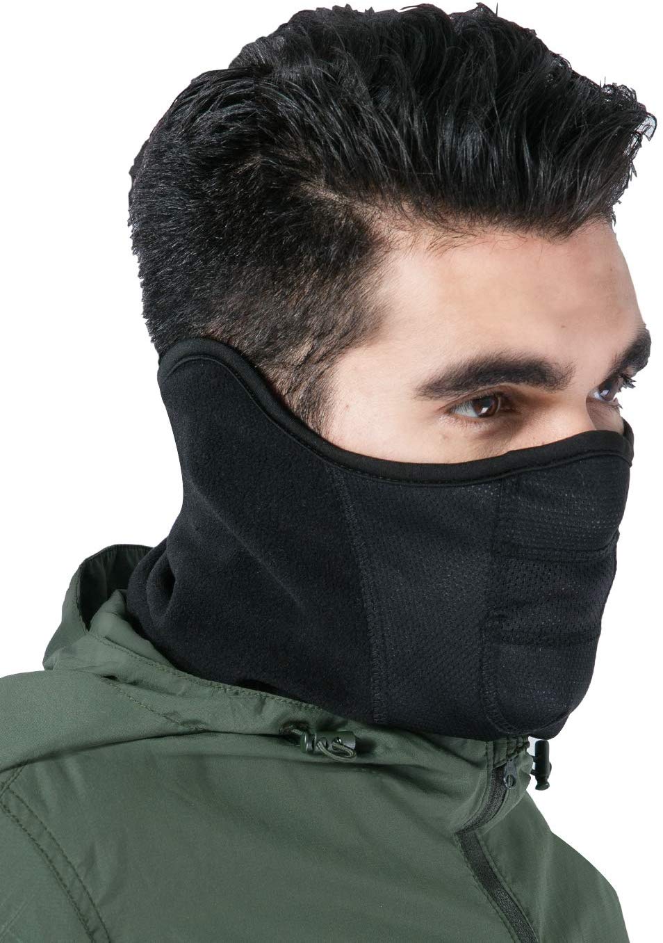Tactical Neck Gaiter Half Balaclava Style for Skiing, Snowboarding