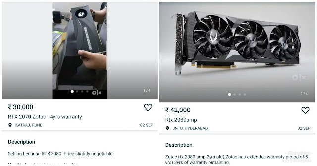 people panic selling their RTX 2000 cards