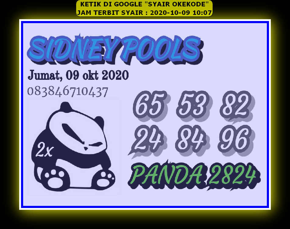 Syair Sydney Jumat 9 Oktober 2020 Royal Syair