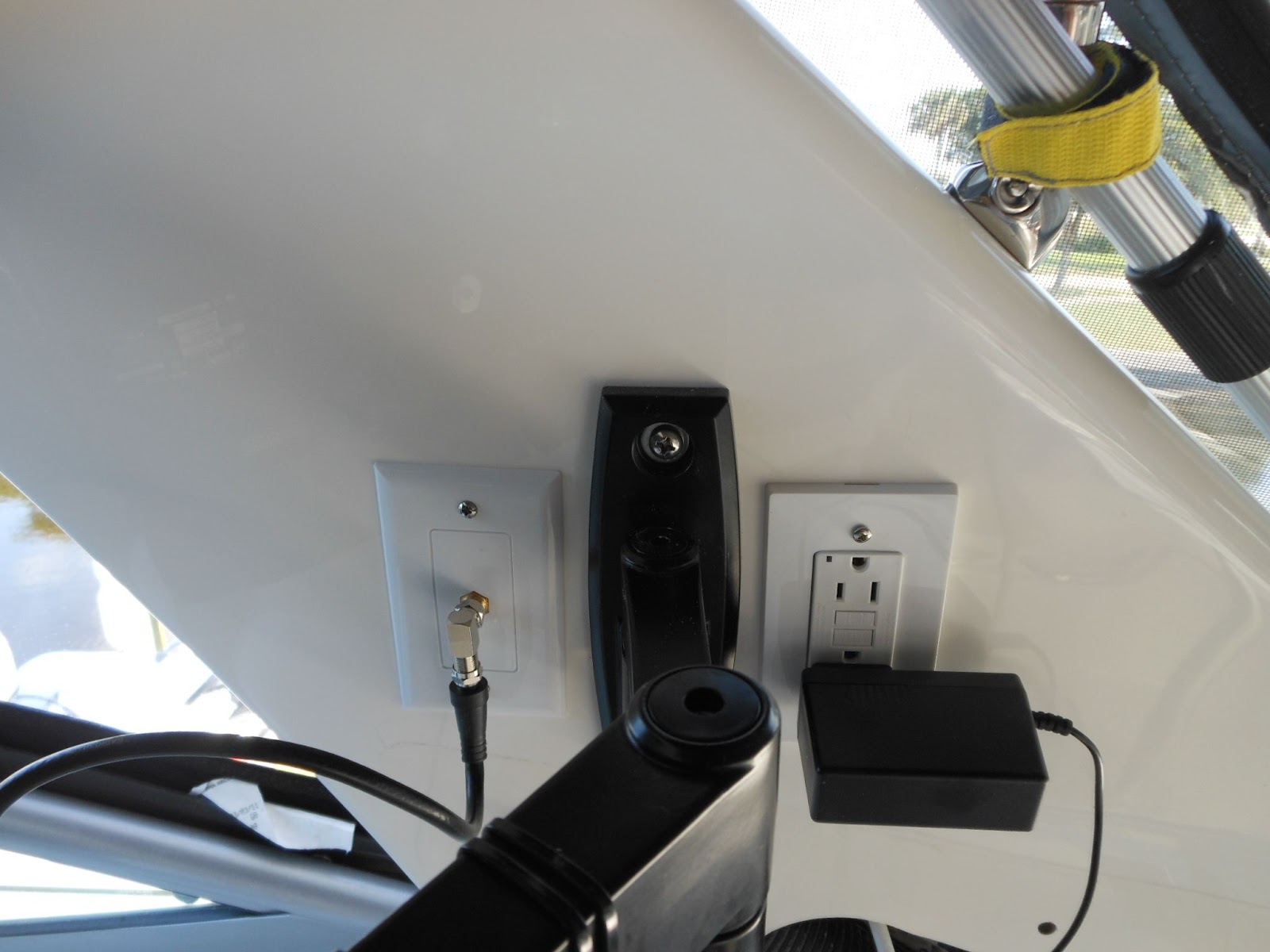 The Marine Installer's Rant Cockpit TV under the arch