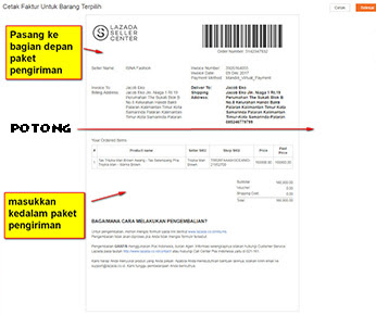 Cetak Invoice Penjualan Lazada Cetak Invoice Penjualan Lazada