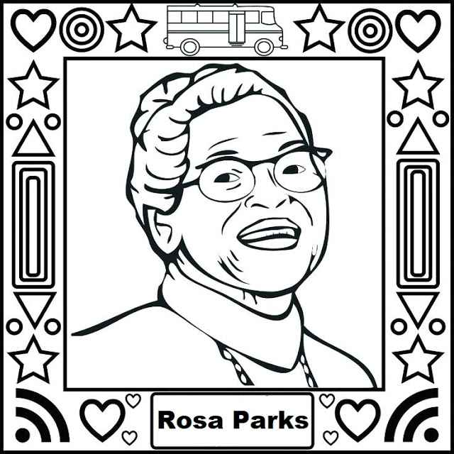Blog de Linguagens Rosa Parks Coloring Page