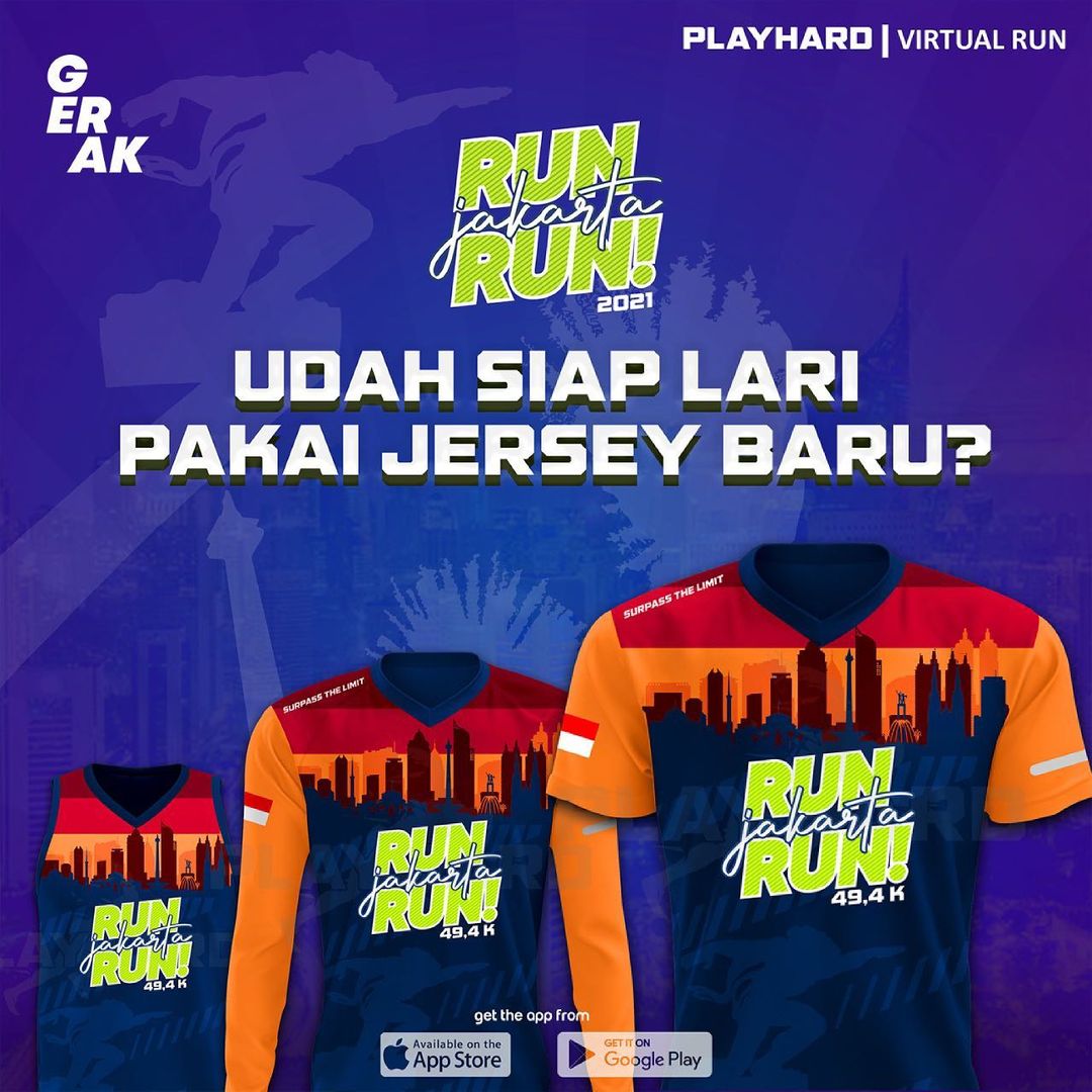 Jersey 🔍 Run Jakarta Run • 2021 Jersey 👕 Run Jakarta Run • 2021