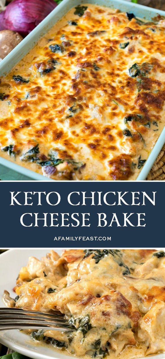 Keto Chicken Cheese Bake